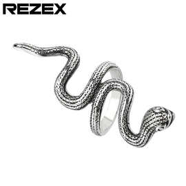 R0724-NK01 外贸饰品批发 个性新款复古蛇钛钢戒指