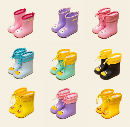 Lambskin Mini Rain Boots Inner Liner, Unisex Baby and Toddler Winter and Autumn Model, Warm Inner Liner for Kids, Removable