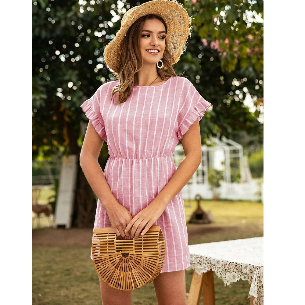 summer new loose striped dress  NSSA40044