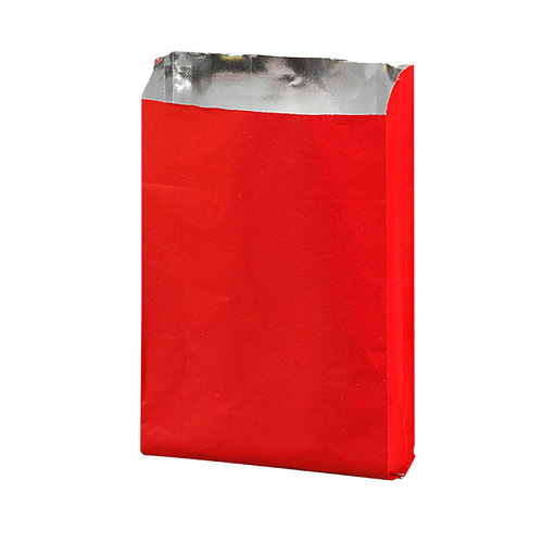One-time barbecue aluminum foil insulated greasy-proof bag cowhide tin foil fried skewers packing bag takeout fried chicken bag