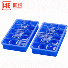 Factory Thickened 15-Hole Square Silicone Ice Cube Tray, Bar Home Square Silicone Ice Mold