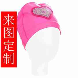 男童女童烫金钻石儿童沙滩泳池泳馆供货泳帽防紫外线来图定制工厂