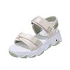 Summer beach footwear with velcro, sports sandals platform, Chanel style, 2023