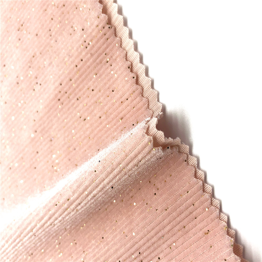 销售不倒绒条绒 韩国绒抽条 弹力单面绒 服装