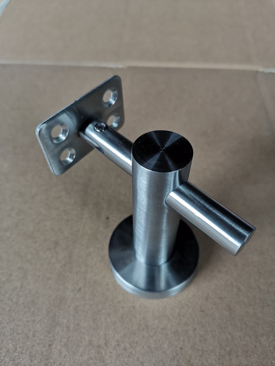 楼梯配件不锈钢墙托.墙壁与扶手连接.可摇头.实心12穿19棒.厂家|ru