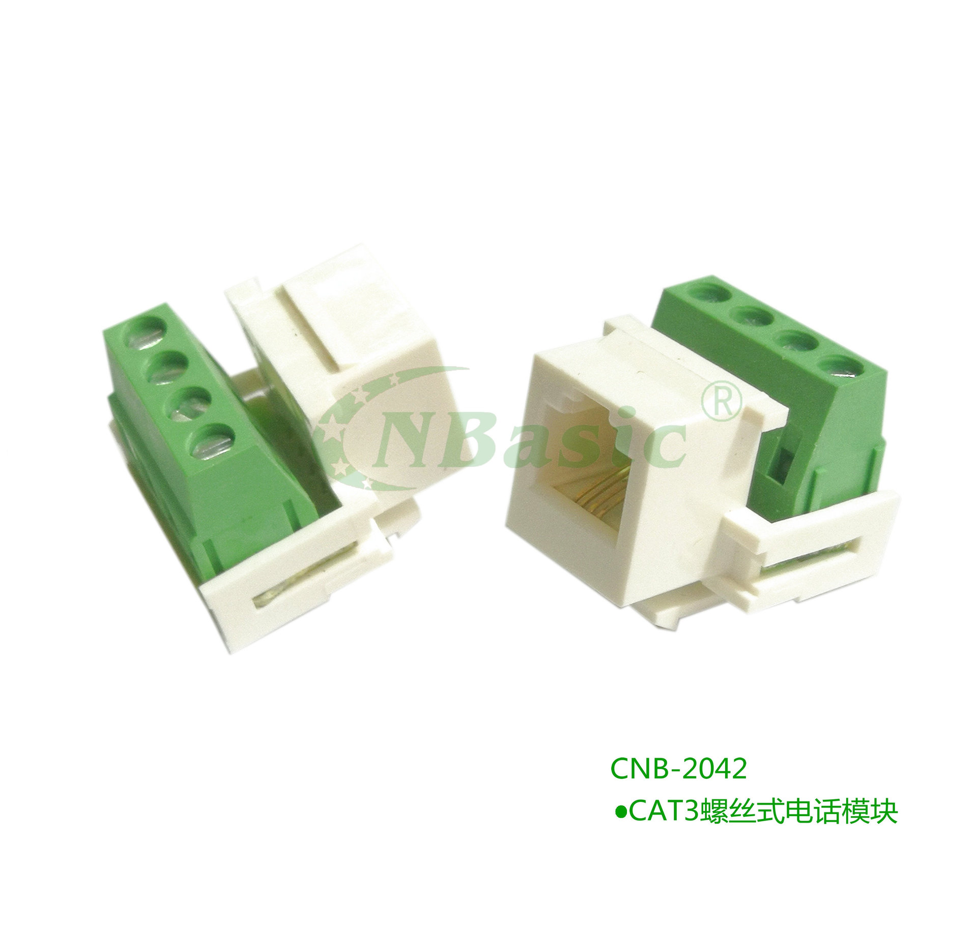 免工具螺丝式CAT3三类电话语音模块