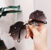 Retro metal sunglasses, summer beach glasses, internet celebrity