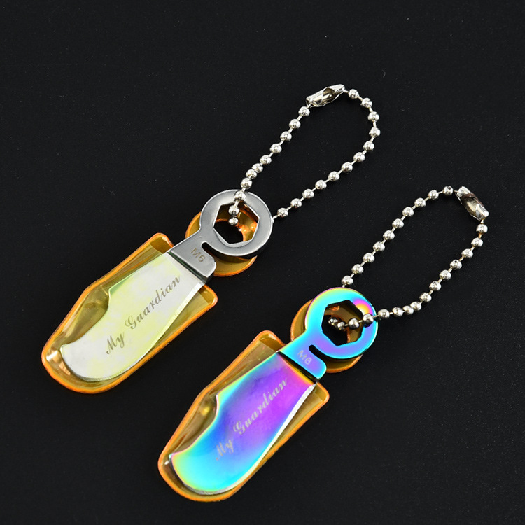 厂家批发钥匙扣不锈钢多功能礼品开箱器便携带钥匙扣随身锁匙扣