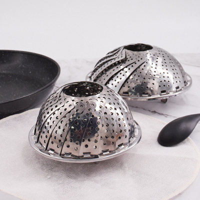 网红爆款折叠蒸笼厨房不锈钢多功能通用蒸笼创意水果盘厂家直销|ms