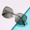 Trend metal fashionable sunglasses, European style, wholesale