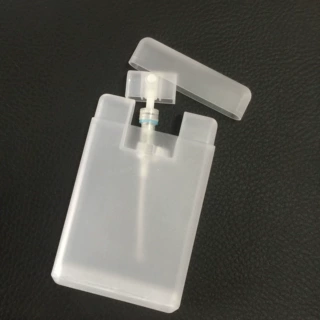 便携式 20ml香水喷壶消毒液分装瓶 卡片喷雾瓶PP塑料瓶厂家供应