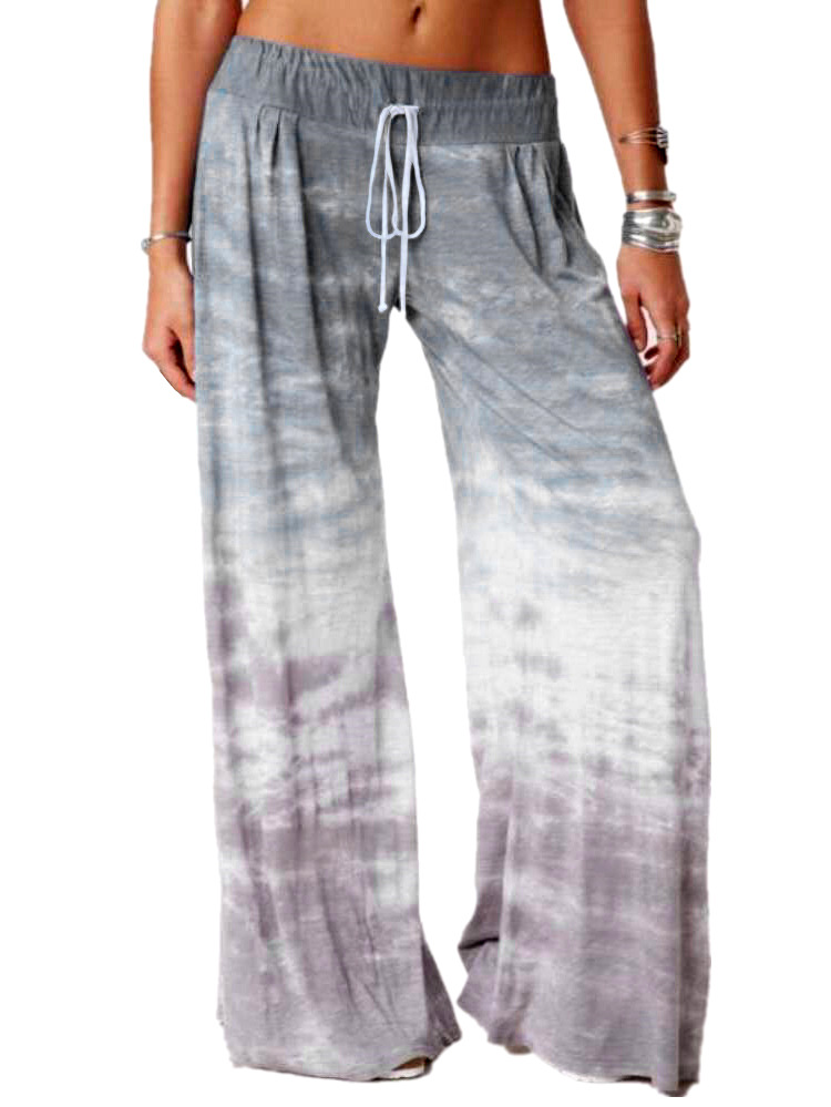 Mid Waist Waist Line Casual Pants Pants Type Daily Occasion Women's Daily Casual Gradient Color Full Length Casual Pants