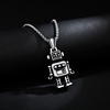 Necklace stainless steel, pendant hip-hop style, accessory, European style, simple and elegant design
