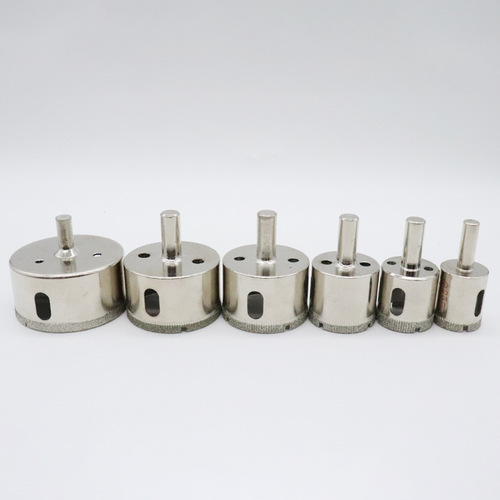 Glass drill bit steel billet tile glass hole saw diamond drilling tool marble hole saw rounding tool