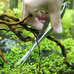 Spring scissors stainless steel aquarium aquatic plants landscaping spring scissors water tank grass tank pruning tools not easy to rust wholesale