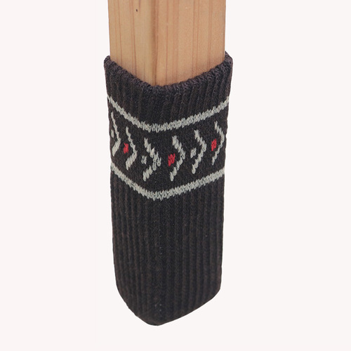 Chair foot covers knitted thick wear-resistant non-slip dining table and chair legs solid wood floor protective covers stool foot pad leg covers