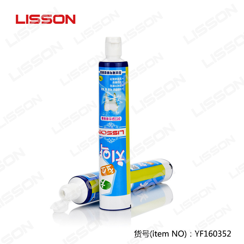 定制供应高端牙膏包材 小弹翻盖牙膏管 铝塑管包材化妆品软管包材