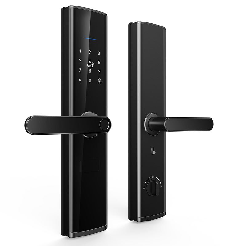 凡单公寓民宿室内密码电子门锁指纹锁家用防盗智能锁酒店跨境涂鸦|ms