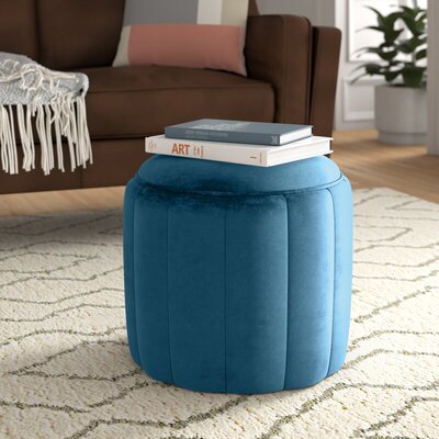 化妝凳子圓形直徑40cm絨布藝樣板間臥室客廳沙發腳踏凳門口換鞋凳