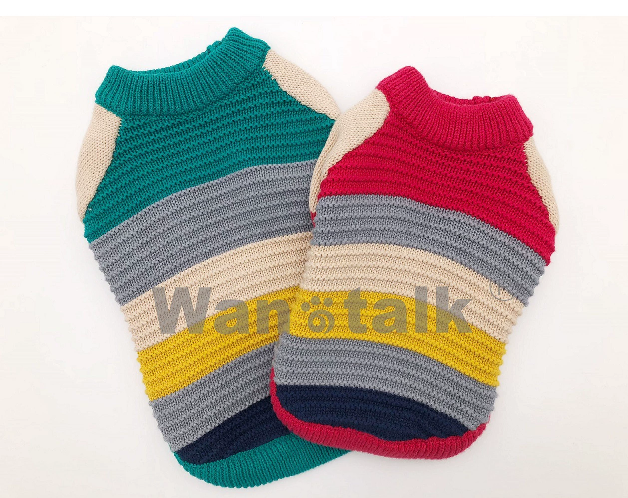 Pet Свитер Вязаный Собака Свитер Контраст Витой Свитер С Длинным Рукавом