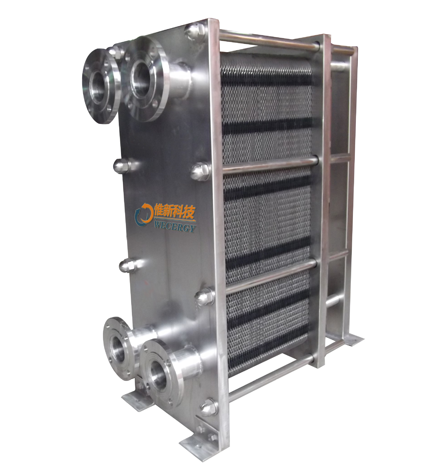 食品级不锈钢板式换热器 304不锈钢板式蒸发器 热回收换热器机组
