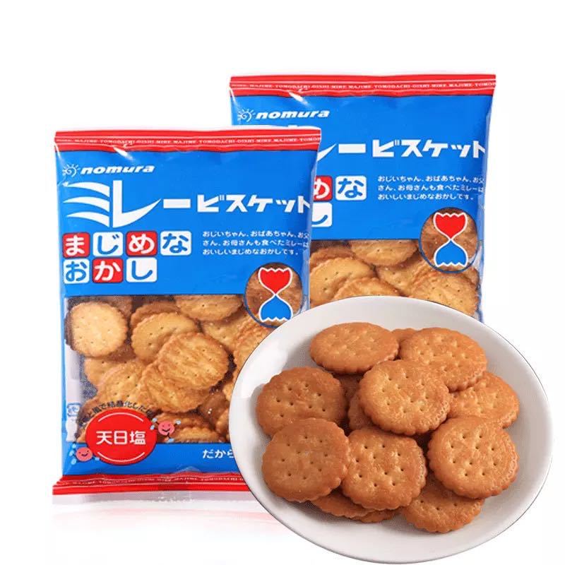 日本進口 蔡文靜推薦野村餅幹淡鹽味薄脆小圓餅