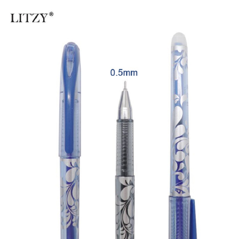 2+10Pcs/Set Gel Pen 0.5mm Erasable Washa...