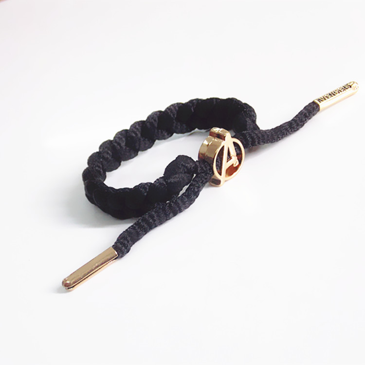 Classic comic series bracelet black cartoon hero hand-woven shoelace adjustable bracelet bracelet Classic comic series bracelet black cartoon hero hand-woven shoelace adjustable bracelet bracelet