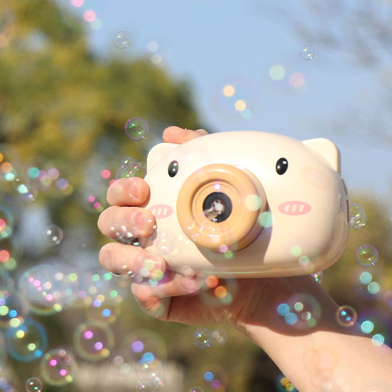 儿童小猪相机电动泡泡机抖音爆款自动吹泡泡少女心玩具一件代发详情5