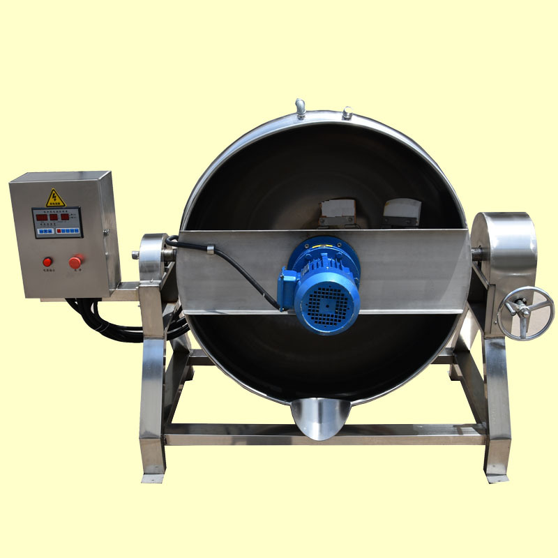 山楂膏熬制锅 不锈钢600L电加热导热油夹层锅 燃气加热熬馅料锅