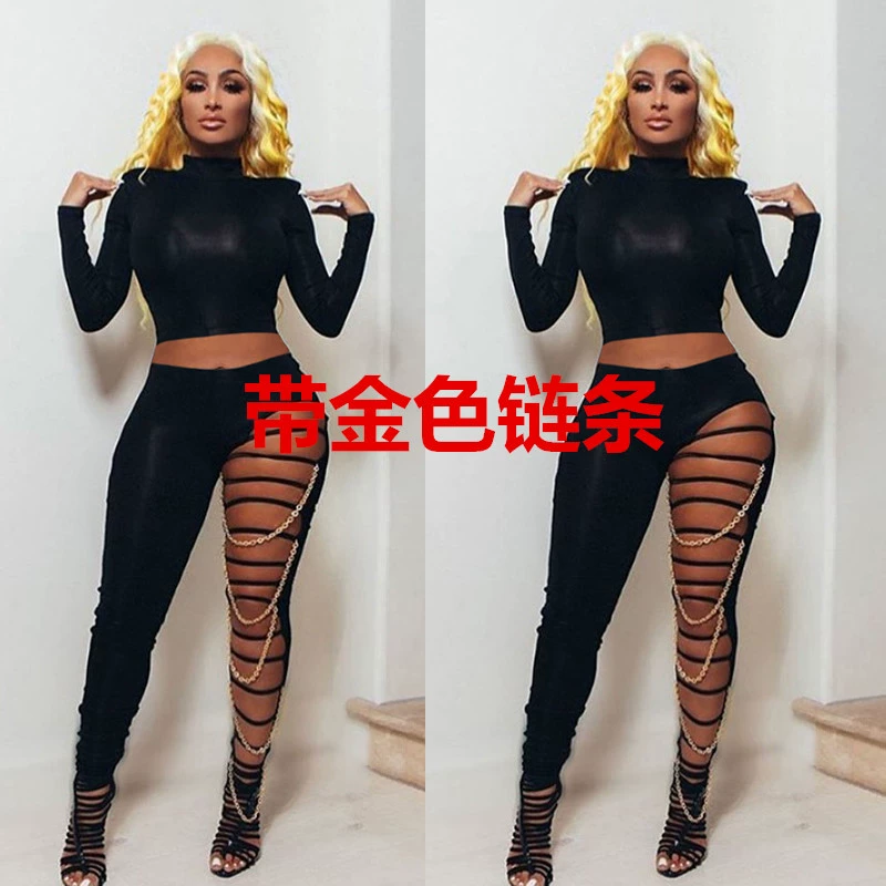 G8060 Независимая станция трансграничной подачи осень новое отверстие сплошной цвет женский плотный сплошной цвет комплект из двух частей