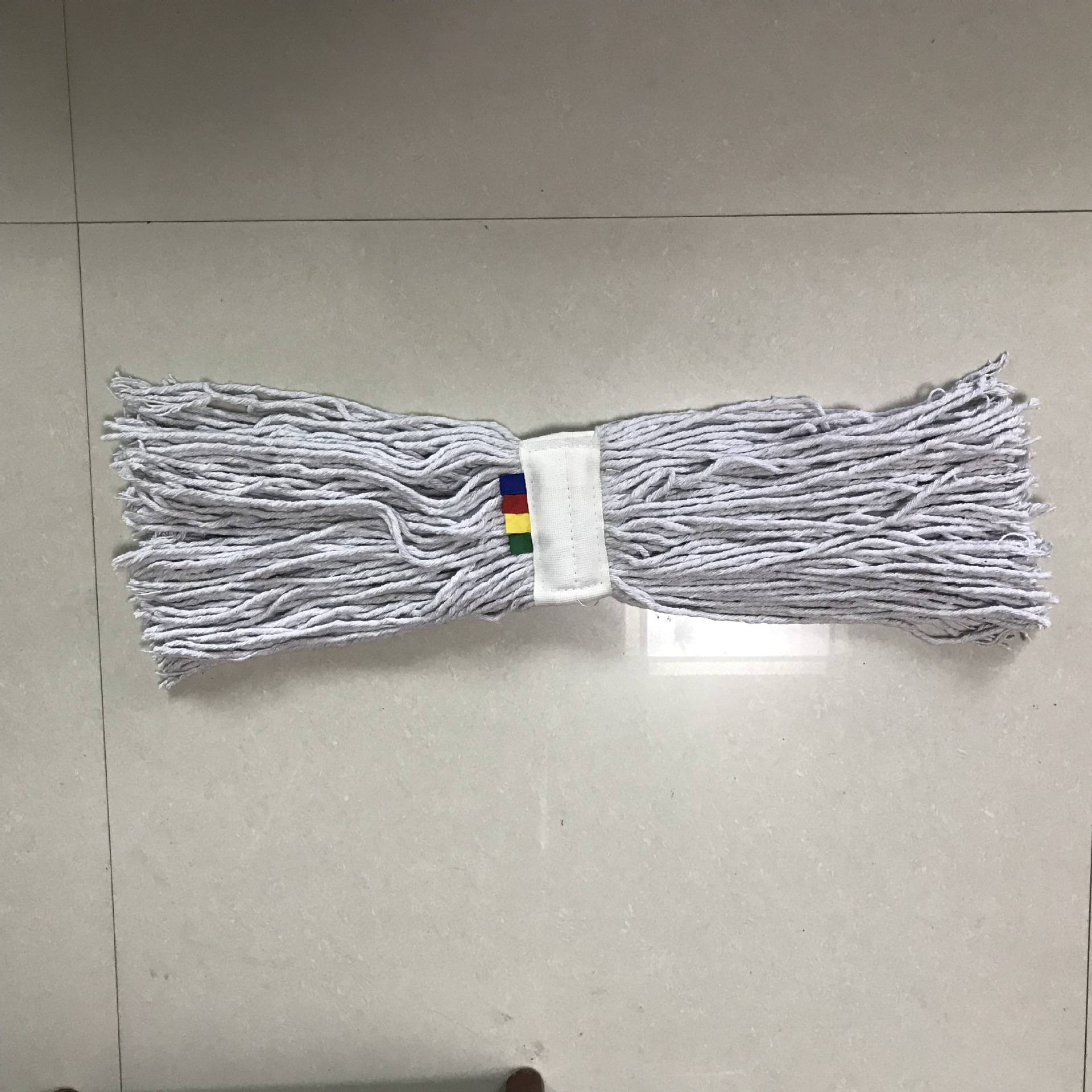 夹式棉纱拖把缝纫白色拖把厂家替换头大号酒店超市可拆洗木地板