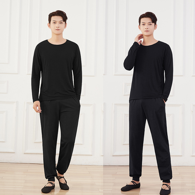 Dance Practice Clothes Men's Body Clothes Suit Dance Clothes Students Chinese Folk Dance Clothing Modern Dance Clothes