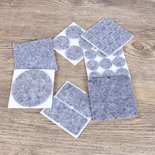 Scratch-resistant silent felt chair leg pads self-adhesive furniture table leg mats floor sofa protective pads manufacturer wholesale