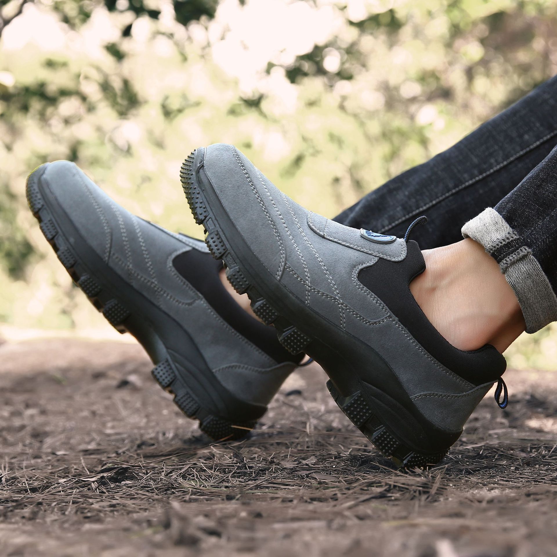 Herren Slip-on Wanderschuhe Im Britischen Stil Für Den Outdoor-bereich_voghion.com