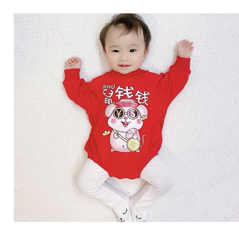 Summer New Bodysuits From March To June, Male And Female Baby Cute Rat Clothes Wholesale display picture 11