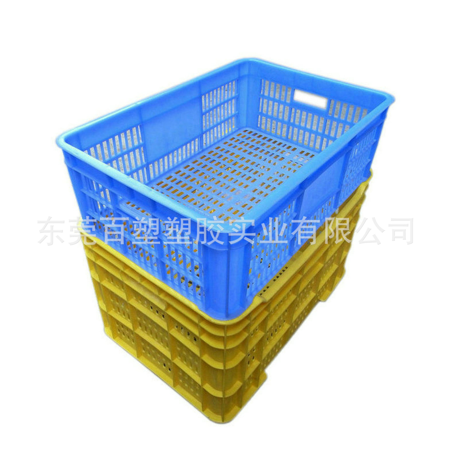 加厚彩色镂空塑胶箱塑料周转箱周转箩塑料筐水果蔬菜运输箩