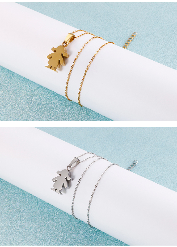 304 Stainless Steel Material PVD Coated 18K Gold Plated Animal Titanium Steel Waterproof Non Tarnish Necklace