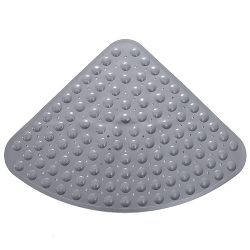 Modern minimalist bathroom shower room PVC floor mat ins bathroom hydrophobic anti-slip mat fan-shaped suction cup massage foot mat
