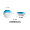 Nordic creative plate home dishes deep plate ceramic cow row western dining breakfast water fruit plate table spoon ins