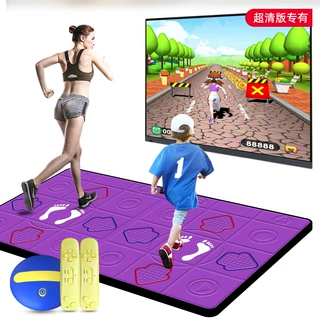 跨境产品高清HDMI双人无线跳舞毯家用跳舞机家用健身跑步毯绒布款