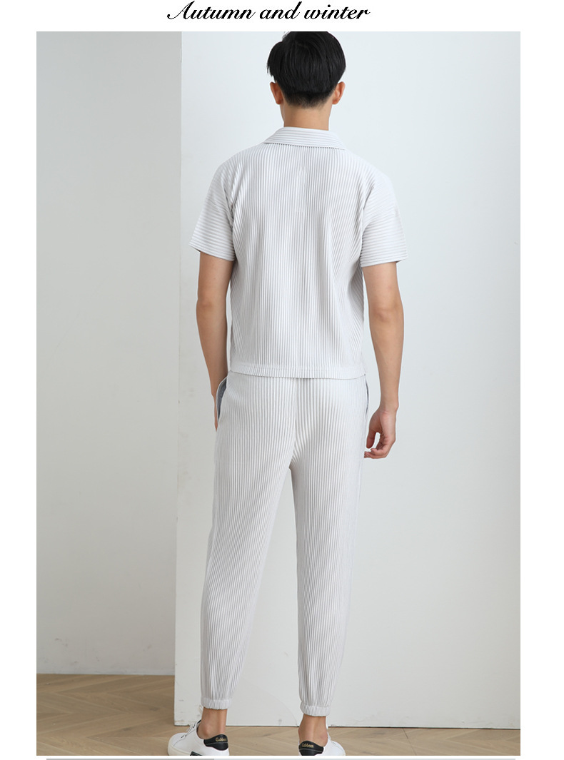 Title 5, Life Erkek Miyake Katlanmış Üstler Polo Tişört ...