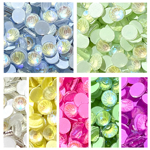 Luminous AB nail glass flat bottom water Rhinestones l super flash fluorescent Rhinestones DIY accessories