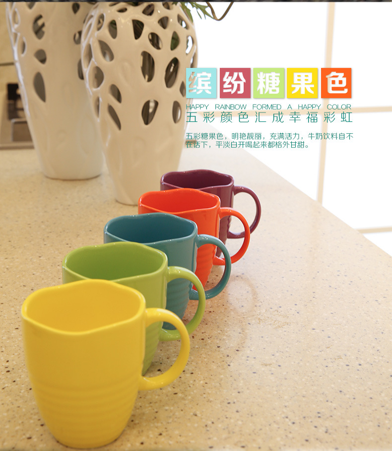 Taza de cerámica color esmalte taza Oficina agua del hogar Ventas Directas la fábrica se puede personalizar