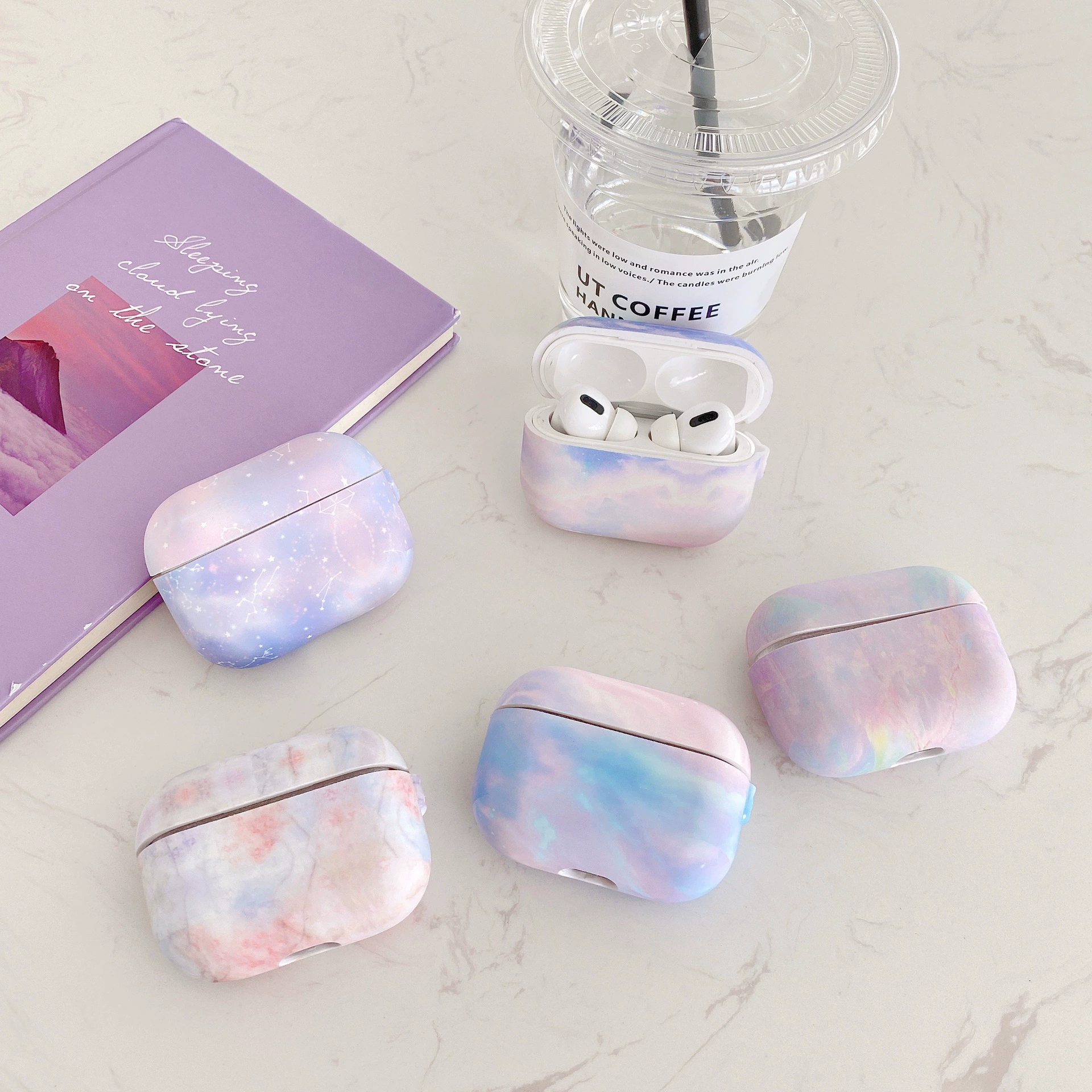 Скетонированная мягкая оболочка для наушников Apple совместимая с AirPods Pro защитная оболочка с сенсором AirPods3 защитный комплект