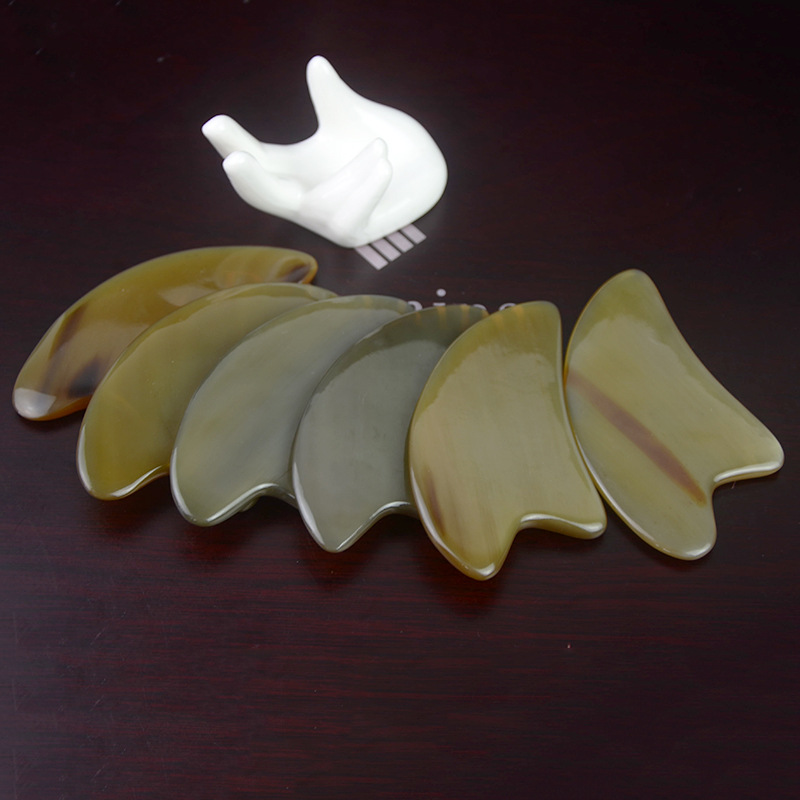 天然牛角刮痧板多功能定制现货大量批发代理全身通用海豚按摩
