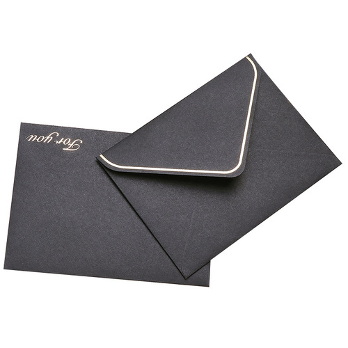 4-color bronzing blessing simple creative greeting card matching envelope message card birthday blessing matching envelope