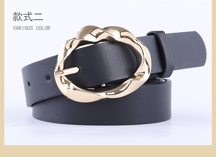 New Punk Belt Ladies Fashion Buckle Combination Wide Belt Casual Decorative Belt Women Wholesale Nihaojewelry display picture 1