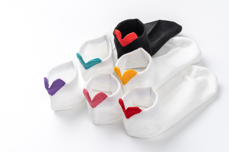 137g Weight Socks Classification Socks Lingerie Type Polyester Fabric Type A Pair Quantity Holiday, Daily Occasion Heart Shape Pattern Spring&Summer Season Women's Gender Casual, Simple Style Style Women's Casual Simple Style Heart Shape Polyester Ankle Socks A Pair 2
