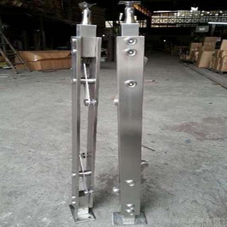 不锈钢家装菱形楼梯立柱 室内外阳台玻璃扶手 栏杆 可定做